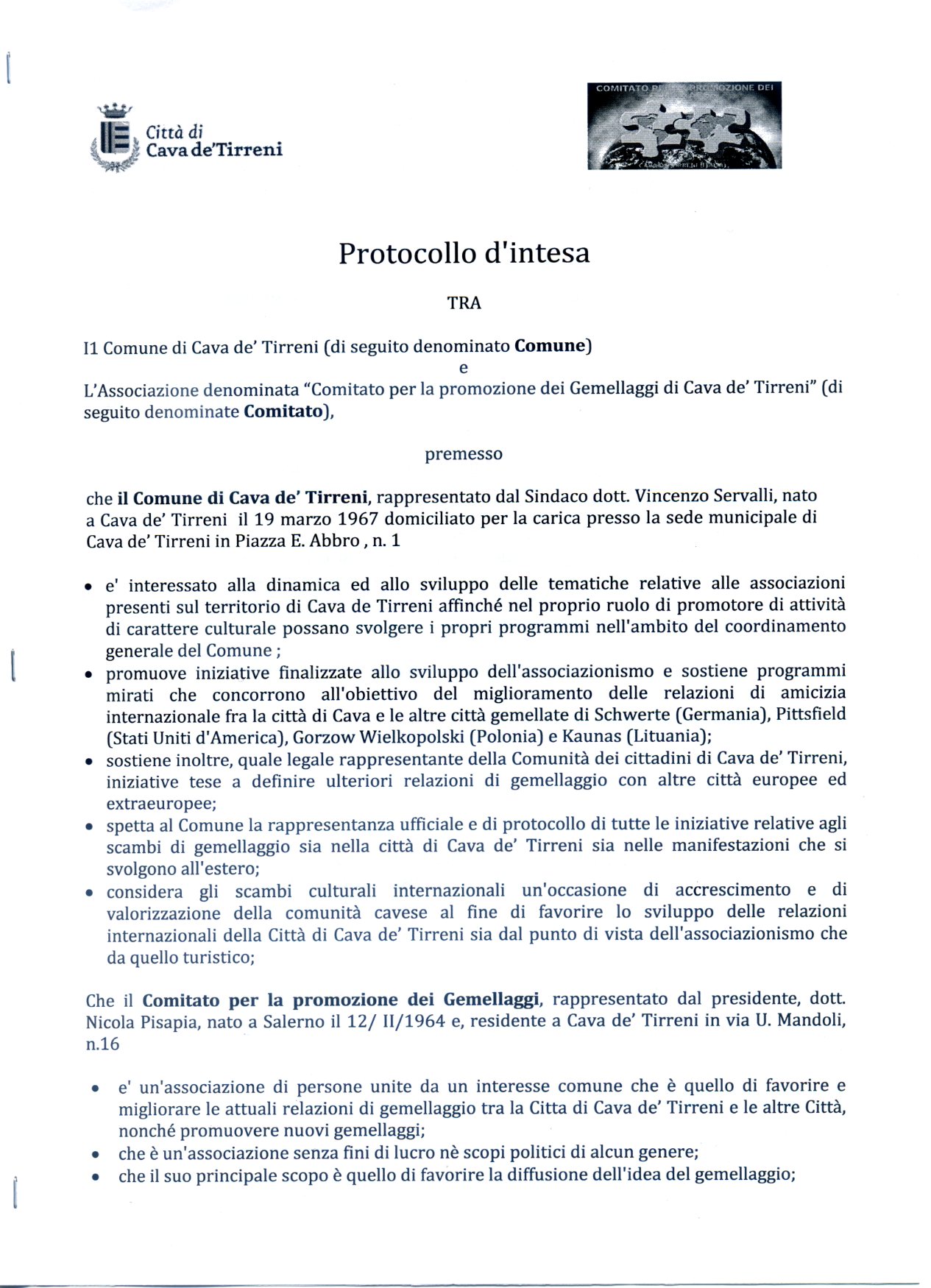 Firma Protocollo di Intesa 2017